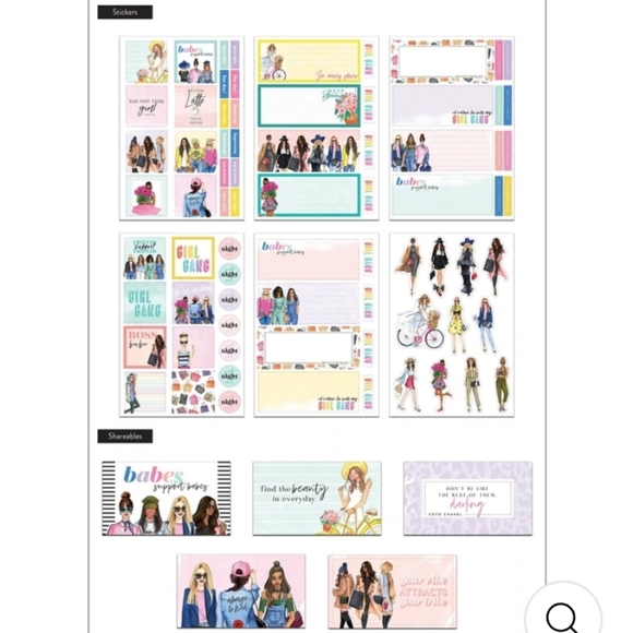 MAMBI Happy Planner Mini Glam Girl Notebook & Rongrong Planner Companion Set - Picture 15 of 16